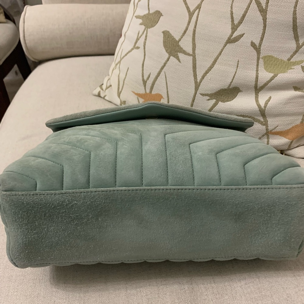 SAINT LAURENT Medium LouLou Quilted Suede Shoulder Bag - Picture 7 of 15